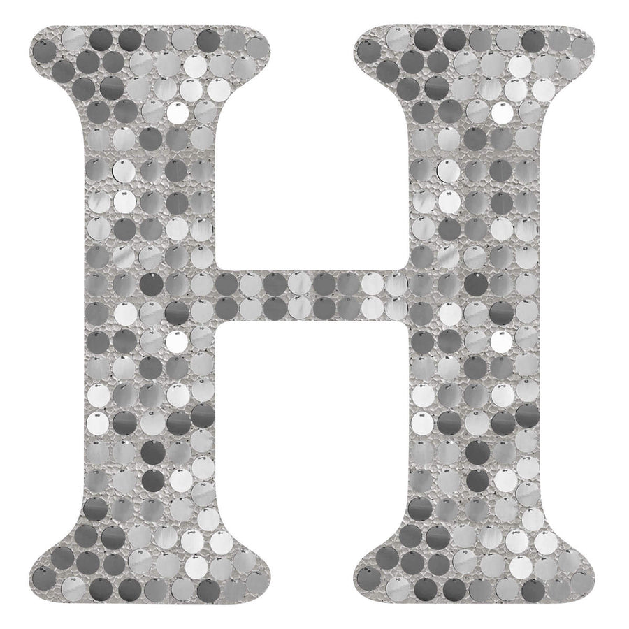 Letra H Plata
