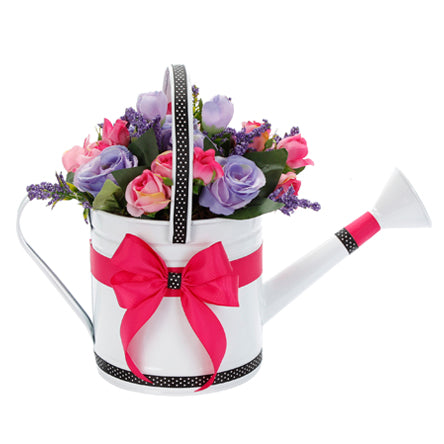 Adorno Regadera Con Flores