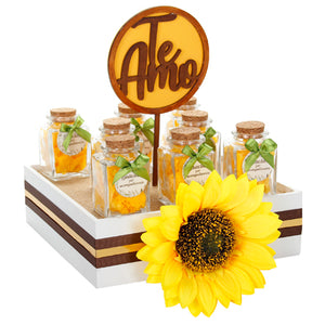 Recuerdos Frascos Boda Girasol